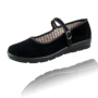 Sơn Đông Lutai nữ mô hình một nút giày chất lượng cao nghi thức đen giày thấp gót phẳng thấp cắt giản dị nỉ giày boot nữ cổ thấp