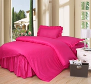 Rose mảnh bông giường chăn tấm bìa bông khăn trải giường đúp dầy váy 200cmx220cm - Váy Petti