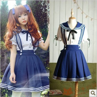 taobao agent Japanese clothing, navy small princess costume, Lolita style, cosplay