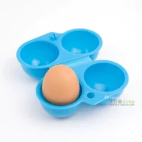 Портативная открытая яичная коробочка 2 пластика установлена ​​на яичной лоткеров