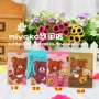 Dễ thương Gấu Phim hoạt hình sáng tạo Thẻ đôi Bank Card Set Bus Thẻ Set (4 lựa chọn) ví nữ mini cute
