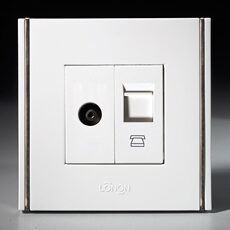 Розетка TV+телефон