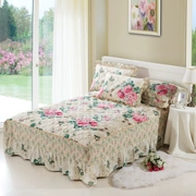 Bông khăn trải giường bông giường váy trong bụi bông một mảnh ruffle dày vỏ bảo vệ 1,8 m tờ x 2.0m 100% - Váy Petti