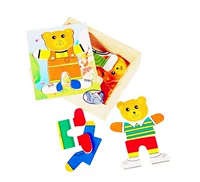 Интеллектуальная игрушка для младенца, головоломка, учебные пособия Монтессори, раннее развитие, с медвежатами