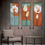 Lotus Trung Quốc phong cách Trung Quốc tấm thảm phòng ngủ phòng khách tấm thảm bông vải lanh bức tranh nghệ thuật hiên sảnh trang trí tường sơn