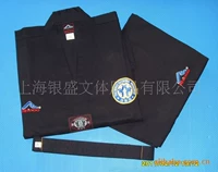 Качественный черный костюм для тхэквондо, одежда