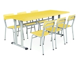 Заводская прямая продажа шесть двойных столов для чтения, стулья, столы библиотеки стул, столовые столы столовые столы и другие школы