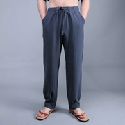 Trung quốc Tang phù hợp với Hanfu Trung Quốc phong cách của nam giới thanh niên kích thước lớn lỏng bông và quần linen quần áo quốc gia nam quần linen