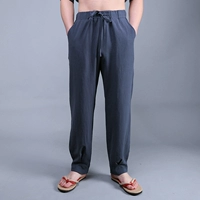 Trung quốc Tang phù hợp với Hanfu Trung Quốc phong cách của nam giới thanh niên kích thước lớn lỏng bông và quần linen quần áo quốc gia nam quần linen shop quần áo nam
