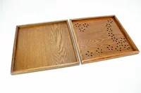 Phong cách mục vụ anh đào khay gỗ rắn zakka vuông tấm gỗ 30CM bộ trà khay khay trái cây bằng gỗ - Tấm mẫu đĩa gỗ đẹp