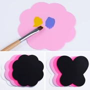 Nail silicone bảng màu pad keo tấm sơn móng tay hoa làm móng tay bảng màu công cụ trong suốt mềm silicone hoa board
