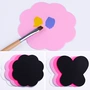 Nail silicone bảng màu pad keo tấm sơn móng tay hoa làm móng tay bảng màu công cụ trong suốt mềm silicone hoa board kìm cắt móng
