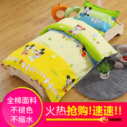 Bông mẫu giáo quilt ba mảnh phim hoạt hình trẻ em nap bộ đồ giường bé sản phẩm giường cotton sáu mảnh thiết lập với lõi