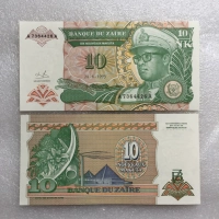 New tiền giấy Zaire 10 nhân dân tệ vào năm 1993 tiền xu nước ngoài đã biến mất tiền cổ đông dương