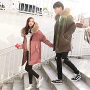 2017 áo khoác mùa đông nữ chống mùa cotton phù hợp với phần dài Hàn Quốc phiên bản của lỏng vài bông áo khoác 2018 sinh viên mới bông áo khoác