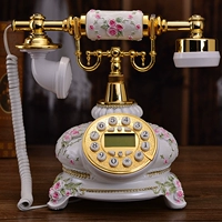 Антикварный модный ретро беспроводной телефон, ручная роспись
