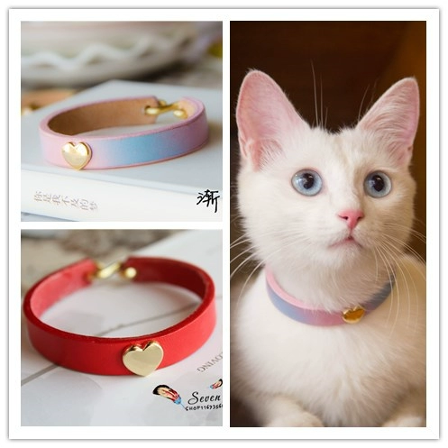 Чокер ручной работы, защитное ожерелье, бесшумный колокольчик, кот, домашний питомец, из натуральной кожи