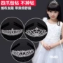 Người lớn trẻ em pha lê vương miện nhung quanh co cô gái công chúa vương miện hiệu suất headband phụ kiện tóc thẻ kẹp tóc càng cua