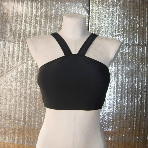 Раздельный купальник, черная белая униформа