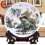 Jingdezhen đồ trang trí gốm đồ trang trí phòng khách hàng thủ công nhà Trung Quốc trang trí đĩa tủ TV hiên tủ rượu những đồ vật trang trí phòng khách