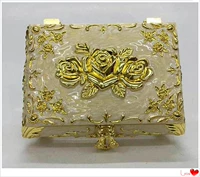 Окрашенная коробочка для хранения, ювелирное украшение, сундук с сокровищами, обручальное кольцо, аксессуар, коробка, Россия