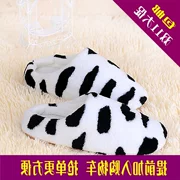 Trang phục sang trọng trong nhà 1 đôi dép cotton nữ dày mùa đông Phiên bản Hàn Quốc của chiếc túi ấm áp dễ thương với đôi dép nam