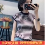 2018 mùa hè mới của Hàn Quốc phụ nữ thời trang đa năng đơn giản màu rắn là mỏng và mỏng băng lụa áo len phụ nữ áo len nữ form rộng