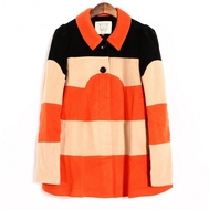 〖拉〗 thương hiệu giảm giá mùa đông của phụ nữ ve áo Hàn Quốc phiên bản của áo khoác len 6A006 áo dạ lông cừu hàn quốc