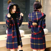 Giá chế biến phụ nữ Sen Bộ áo len áo khoác len Slim mỏng phần dài Hàn Quốc phiên bản 2017 mới mùa đông