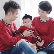 Baby romper cha mẹ-con xuân 2018 mới trang trí nhà sóng mẹ và con gái mùa hè mẹ và con mùa xuân và trang phục mùa thu