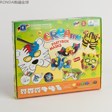 Карнавальная маски 德国feuchtmann 3d立体充气面具diy手绘填色套装动物造型3岁以上 Feuchtmann3d