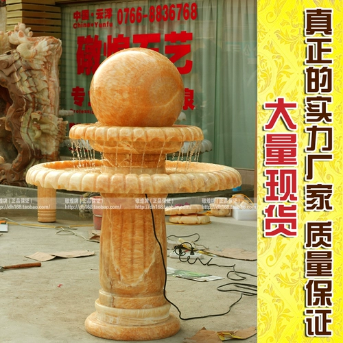 Большой -двухслойная сборочная линия Roman Roman Pillar Feng Shui Ball Fountain Founding Funshings Открытие шарик декоративное колесо фэн -шуй