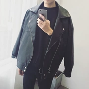 Da nam thanh niên áo khoác 2018 new loose cá tính đẹp trai vài Hàn Quốc phiên bản của xu hướng của gió áo khoác da