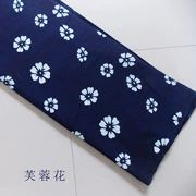 Wuzhen đặc handmade in Calico xanh và nhuộm cũ thô vải dệt ở nhà cotton phần dày - Vải vải tự làm