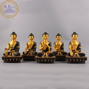 Phật Giáo tây tạng Tantric Wufang Phật Phật Resin Mạ Vàng Sơn Năm Trí Tuệ Phật Tôn Giáo Cung Cấp Phật Giáo Nguồn Cung Cấp
