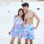 Beisiqi cặp đôi áo tắm 8075 phù hợp với bikini ba mảnh áo tắm nữ bảo thủ che bụng nhiệt độ bên bờ biển 	bộ đồ đôi đi biển