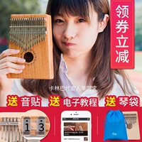 Thumb piano cầm tay thanh nhạc cụ piano thanh Bahrain thẻ nhạc cụ phương Tây khác mba Kalimba piano khác thẻ 17 thanh trống lắc