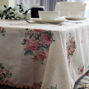 Mục Vụ vải thời trang ren khăn trải bàn khăn trải bàn bông bảng sạn vải khăn tay hoa retro - Khăn trải bàn