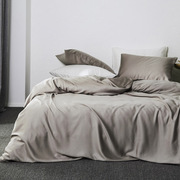 Nhập khẩu Bắc Âu màu rắn 80 Tencel Tencel bốn mảnh băng lụa khỏa thân giường khăn trải giường 1.8 m sản phẩm giường
