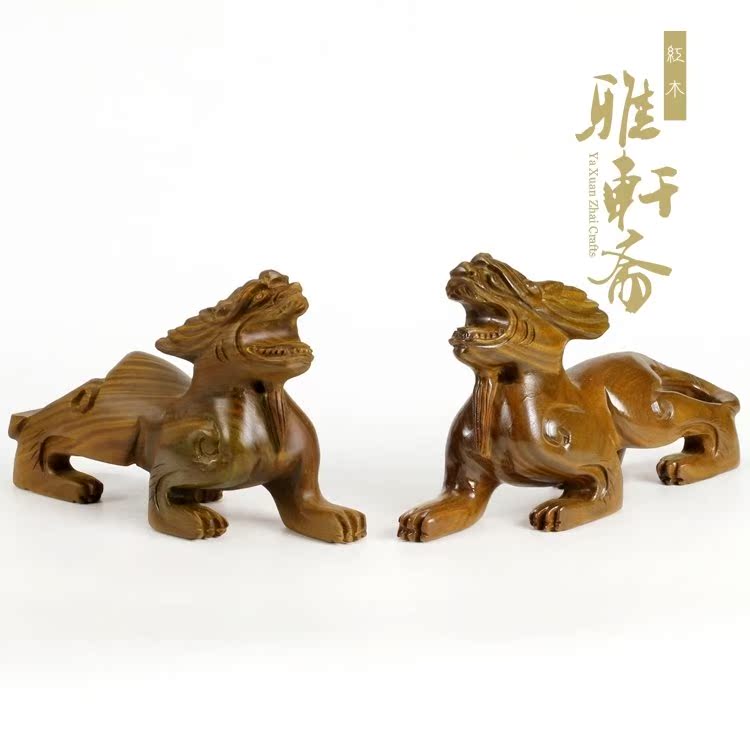 仙友文玩正宗印度小葉紫檀牛手把件木雕牛氣沖天工藝品把玩小擺件