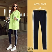 Mùa hè nữ mỏng phần XL modal cotton leggings thể thao Phiên bản Hàn Quốc của quần lọt khe giảm béo mặc quần âu - Quần tây thường