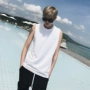 Mùa hè uốn cong đẹp trai T Hàn Quốc thể thao cotton mồ hôi thể thao vest nam trẻ trung màu sắc đơn giản không tay áo thun thủy triều áo thể dục chấm com