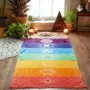 Châu âu và Mỹ Bohemian In Sọc Mandala Flower Treo Tấm Thảm Bãi Biển Khăn Khăn Choàng Yoga Thiền Đệm thảm treo tường cute