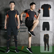 Lu Yifan quần áo tập thể dục nam khô nhanh chạy thể thao phù hợp với phòng tập thể dục ngắn tay đào tạo quần áo xe đạp yoga quần áo
