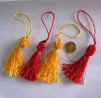 Hu Lili Cross Emelcodery ● Подушка для закладки DIY Spike/Hanging Ears/Tassel Red/Yellow 0,8 Yuan/Piece