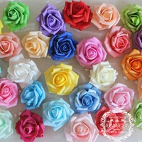 Hoa hồng nhân tạo hoa giả hoa giả PE hoa hồng nhân tạo hoa 6 ~ 7cm bọt hoa đầu hoa - Hoa nhân tạo / Cây / Trái cây giả hạc đột biến