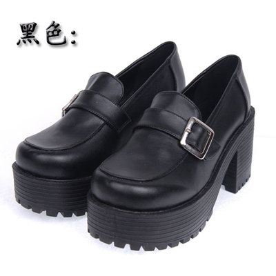 taobao agent New Lolita Women's Shoes COS Shoes Poor Shoes New Single Shoes New Student Shoes Anime Shoes 9636 Black