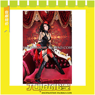 taobao agent Black Deacon Book of Circus Circus Beast Thick Patent Leather Cos Costume Game Anime