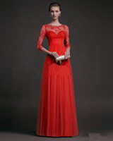 WOMEN SEXY WEDDING DRESSES Red Long LONG SKIRT LACE DRESS lace