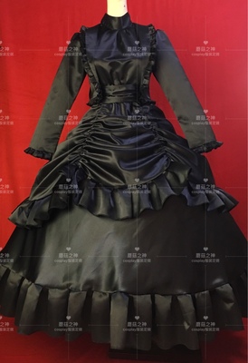 taobao agent Oly-black deacon Elizabeth Liz funeral costume COSPLAY clothing customized dress